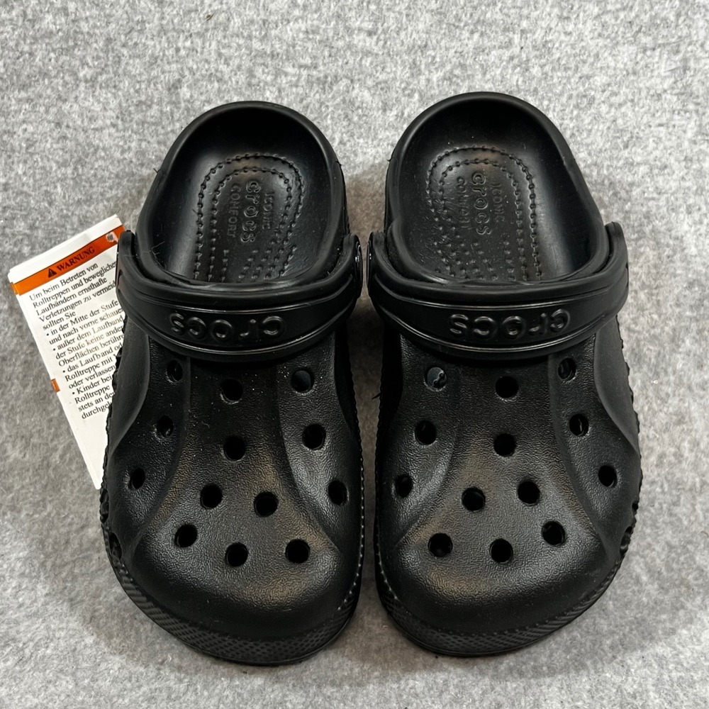 Crocs Baya Clog Kids Size 11 c11 Black New Slip On Shoes Little Kid Comfort Pay